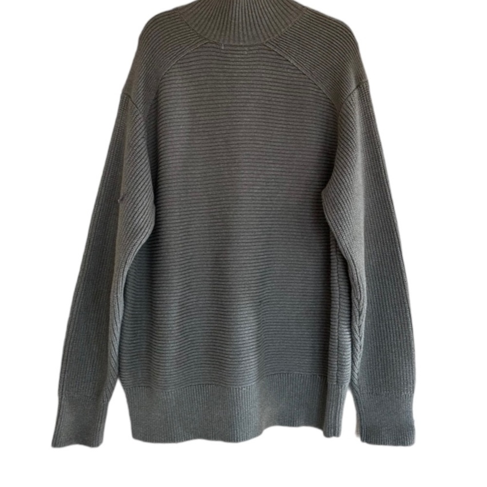 NWOT Banana Republic FRENCH RIB HALF-ZIP Pullover Sweater - Picture 3 of 3